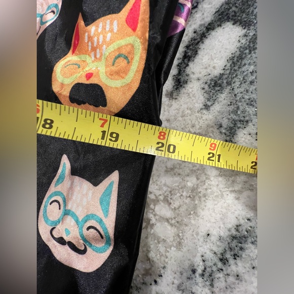 Super Cute🐱Colorful Cats in Glasses Print Tote Bag, Zip Top , Sturdy Handles - Picture 9 of 10